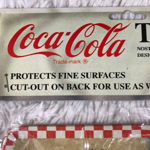 Vintage Coca-Cola Kitchen and Kitty Tin Trivet Wall Plaque - Picture 5 of 8